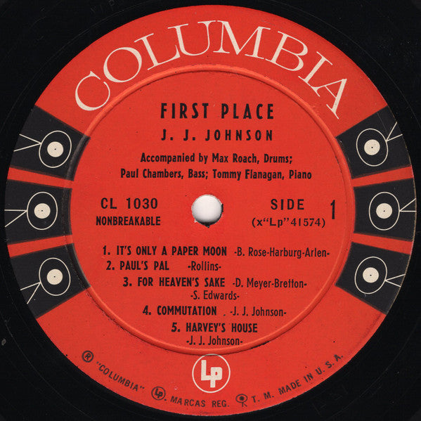J.J. Johnson - First Place | Very Good Plus (VG+) Very Good (VG) - JAZZ / USED *VERY GOOD+*