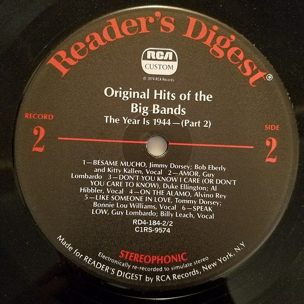 Various - Original Hits Of The Big Bands *BOX* | Very Good Plus (VG+) Very Good Plus (VG+) - JAZZ / USED *VERY GOOD++*