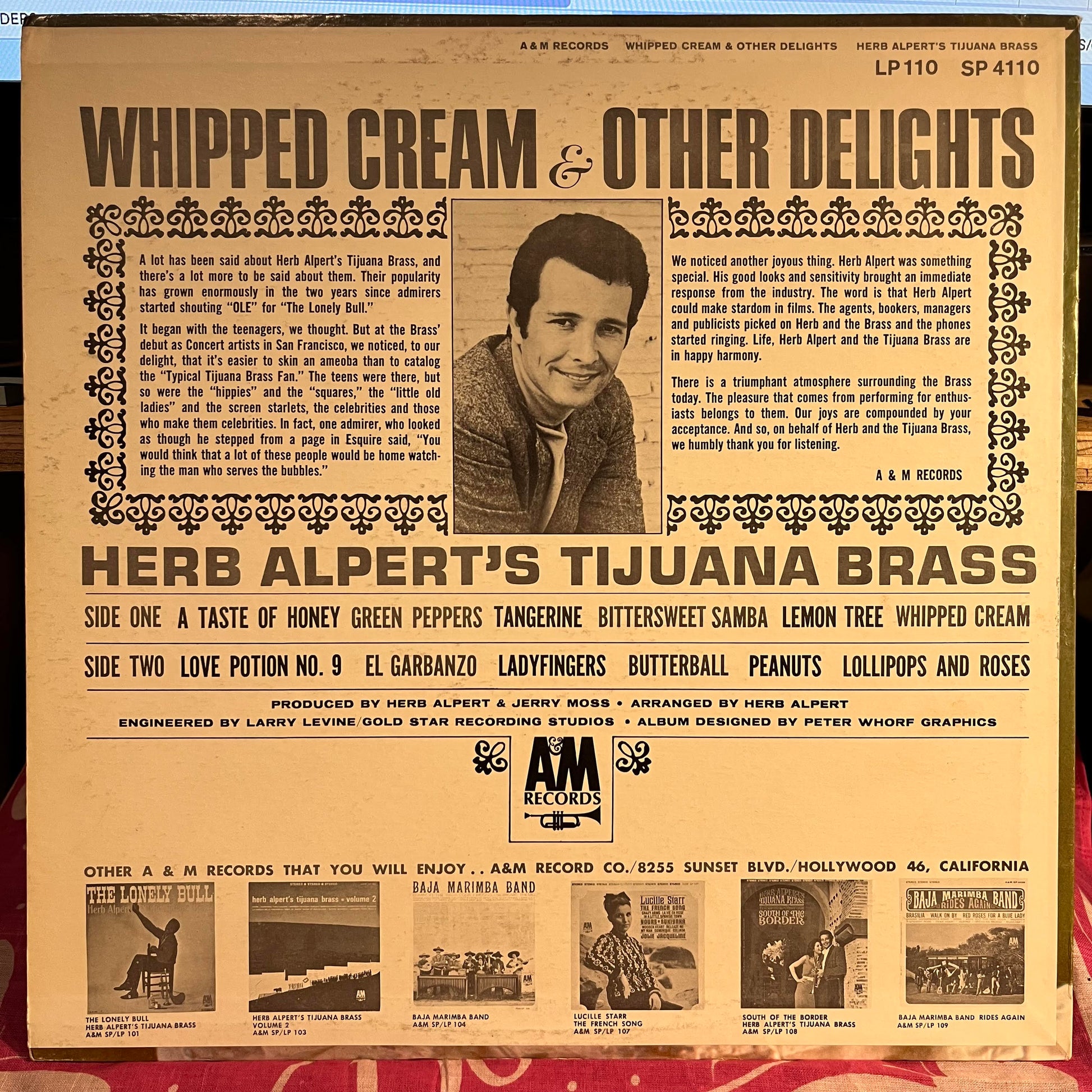 Herb Alpert & The Tijuana Brass - Whipped Cream & Other Delights *PITMAN* | Very Good Plus (VG+) Near Mint (NM) - JAZZ / USED *VERY GOOD++*