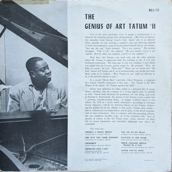 Art Tatum - The Genius Of Art Tatum Number Eleven (VINYL LP) | Very Good Plus (VG+) Very Good Plus (VG+) - JAZZ / USED *VERY GOOD+*