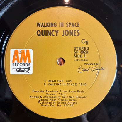 Quincy Jones - Walking In Space (VINYL A&M Records ‎– SP-3023) | Very Good Plus (VG+) Very Good Plus (VG+) - JAZZ / USED *VERY GOOD+*