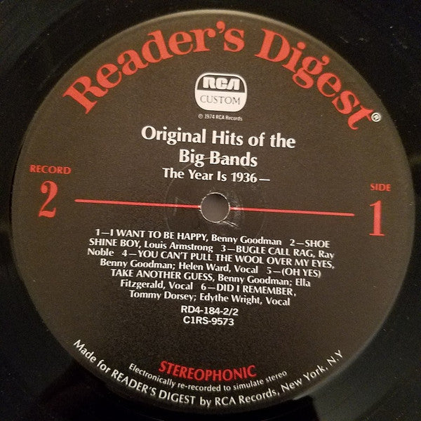 Various - Original Hits Of The Big Bands *BOX* | Very Good Plus (VG+) Very Good Plus (VG+) - JAZZ / USED *VERY GOOD++*