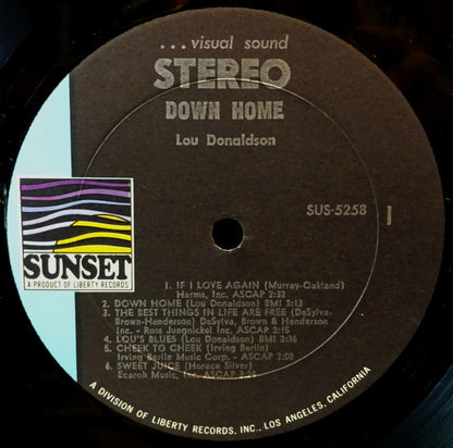 Lou Donaldson - Down Home (VINYL LP) | Very Good Plus (VG+) Very Good Plus (VG+) - JAZZ / USED *VERY GOOD+*