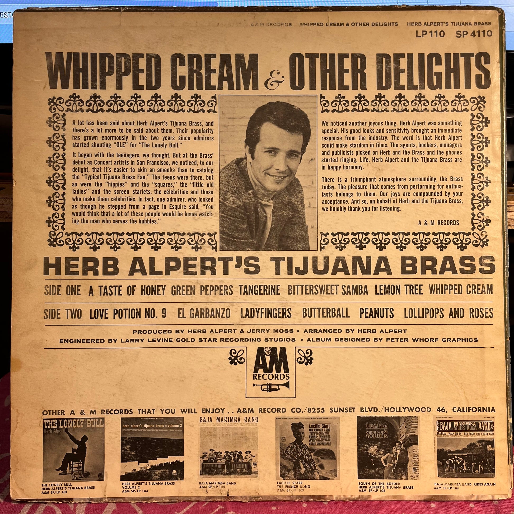 Herb Alpert & The Tijuana Brass - Whipped Cream & Other Delights | Very Good (VG) Very Good (VG) - JAZZ / USED *VERY GOOD*