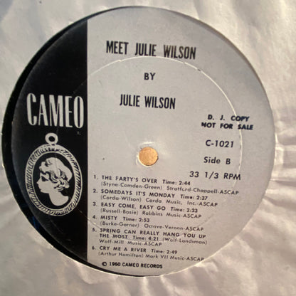 Julie Wilson - Meet Julie Wilson *PROMO* | Very Good (VG) Very Good Plus (VG+) - JAZZ / USED *VERY GOOD*