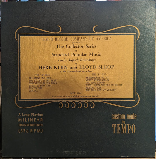 Herb Kern - The Collector Series Of Standard Popular Music *RED* | Very Good (VG) Excellent (EX) - JAZZ / USED *VERY GOOD*