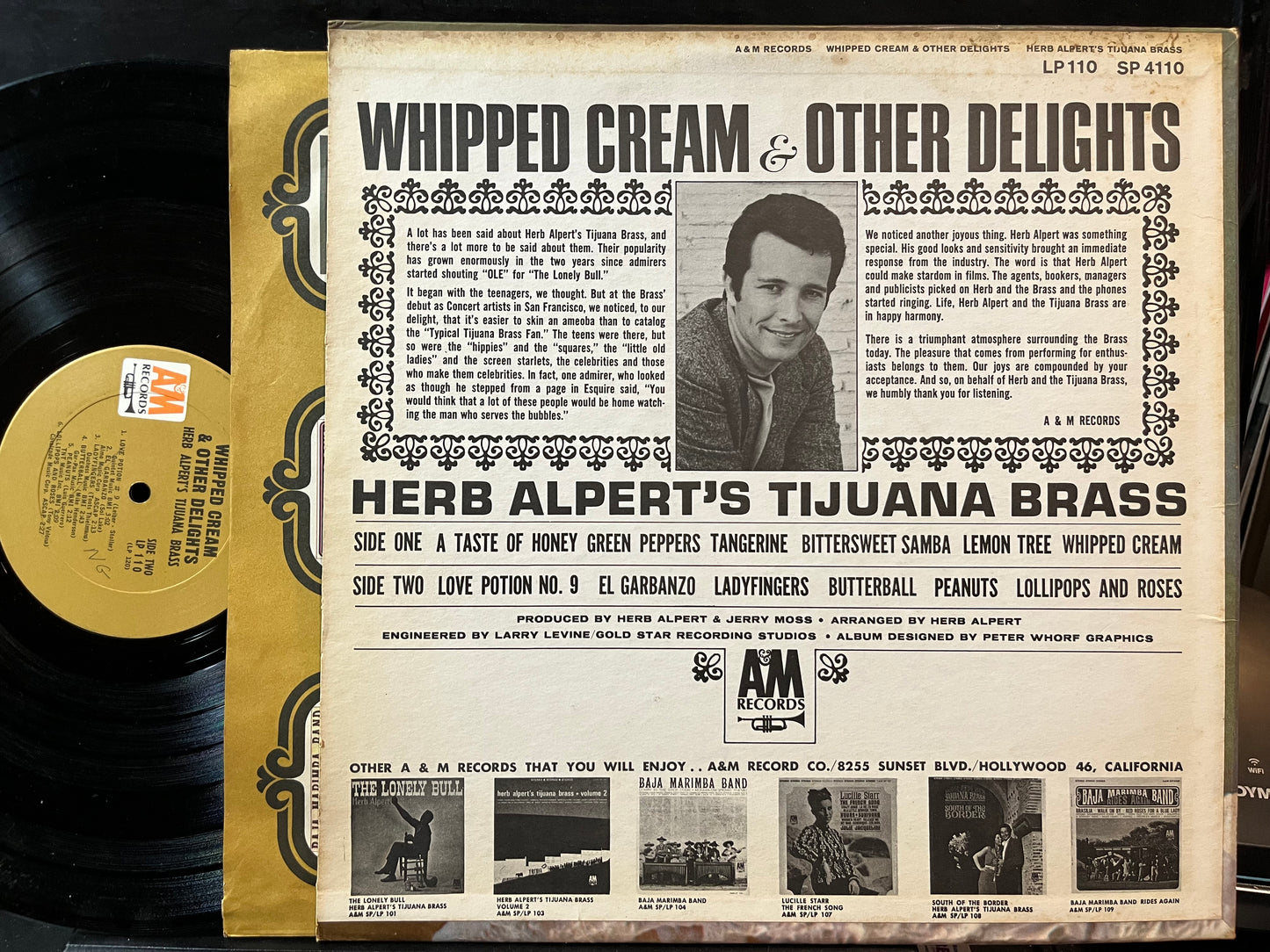 Herb Alpert & The Tijuana Brass - Whipped Cream & Other Delights (VINYL) | Very Good (VG) Excellent+ (EX+) - JAZZ / USED *VERY GOOD*