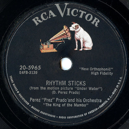 Perez Prado And His Orchestra - Cherry Pink And Apple Blossom White / Rhythm Sticks *78 RPM* | Very Good (VG) Generic - JAZZ / USED *VERY GOOD*