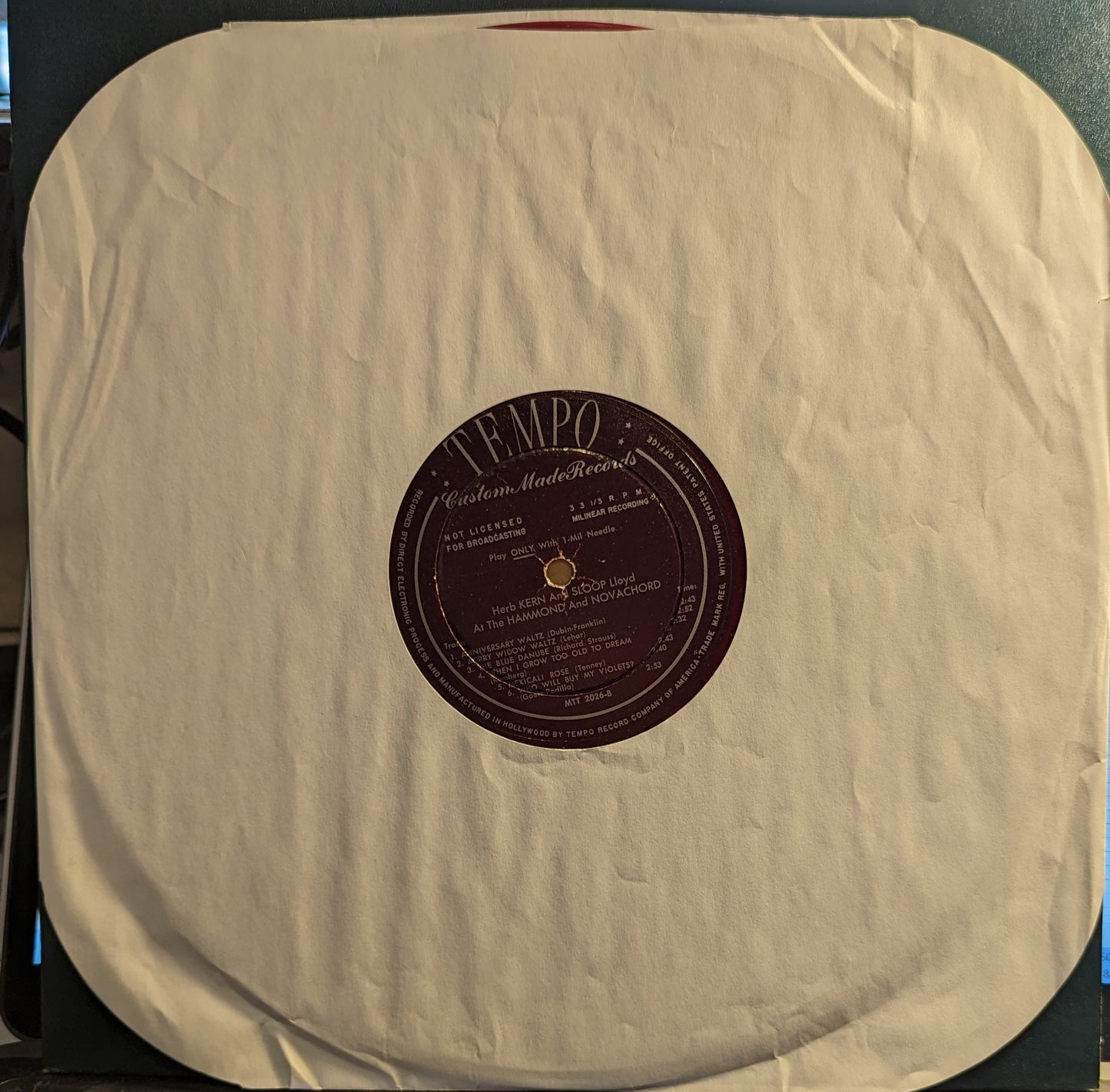 Herb Kern - The Collector Series Of Standard Popular Music *RED* | Very Good (VG) Excellent (EX) - JAZZ / USED *VERY GOOD*
