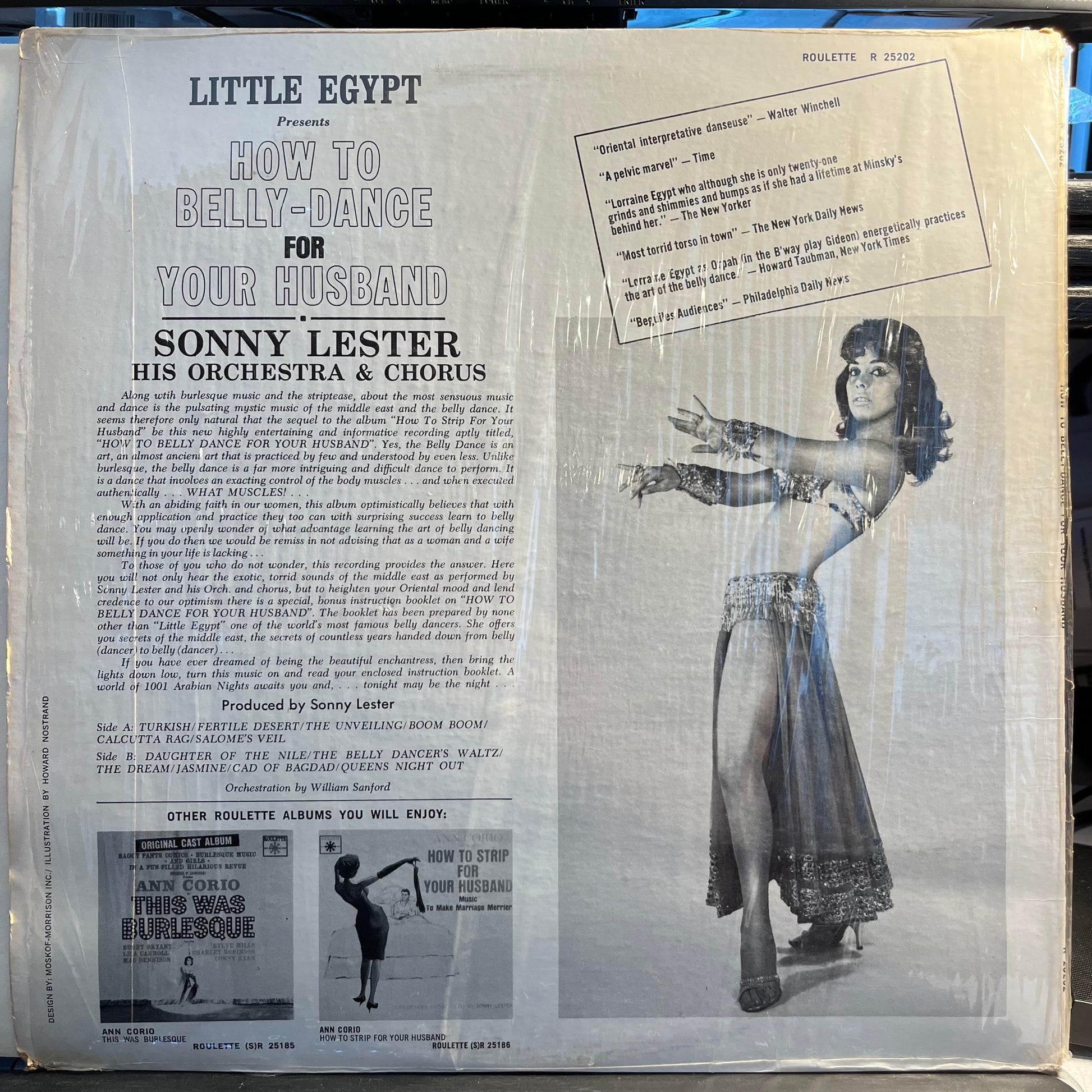 Sonny Lester & His Orchestra - Little Egypt Presents How To Belly-Dance For Your Husband | Very Good (VG) Excellent (EX) - JAZZ / USED *VERY GOOD*