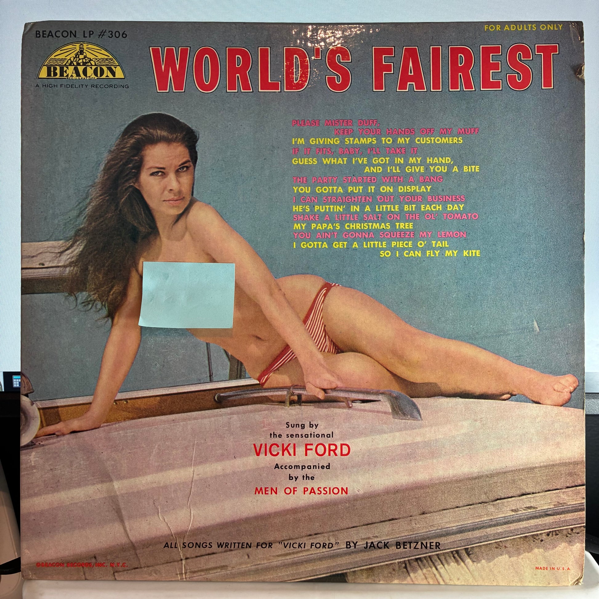 Vicki Ford - World's Fairest (VINYL) | Very Good (VG) Excellent (EX) - JAZZ / USED *VERY GOOD*