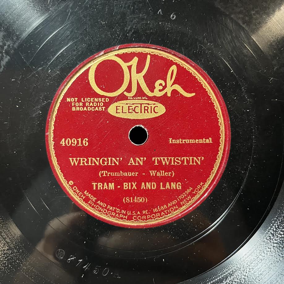 Bix Beiderbecke - In A Mist / Wringin' An' Twistin' (10" 78RPM) | Very Good (VG) Generic - JAZZ / USED *VERY GOOD*