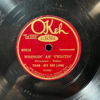 Bix Beiderbecke - In A Mist / Wringin' An' Twistin' (10" 78RPM) | Very Good (VG) Generic - JAZZ / USED *VERY GOOD*