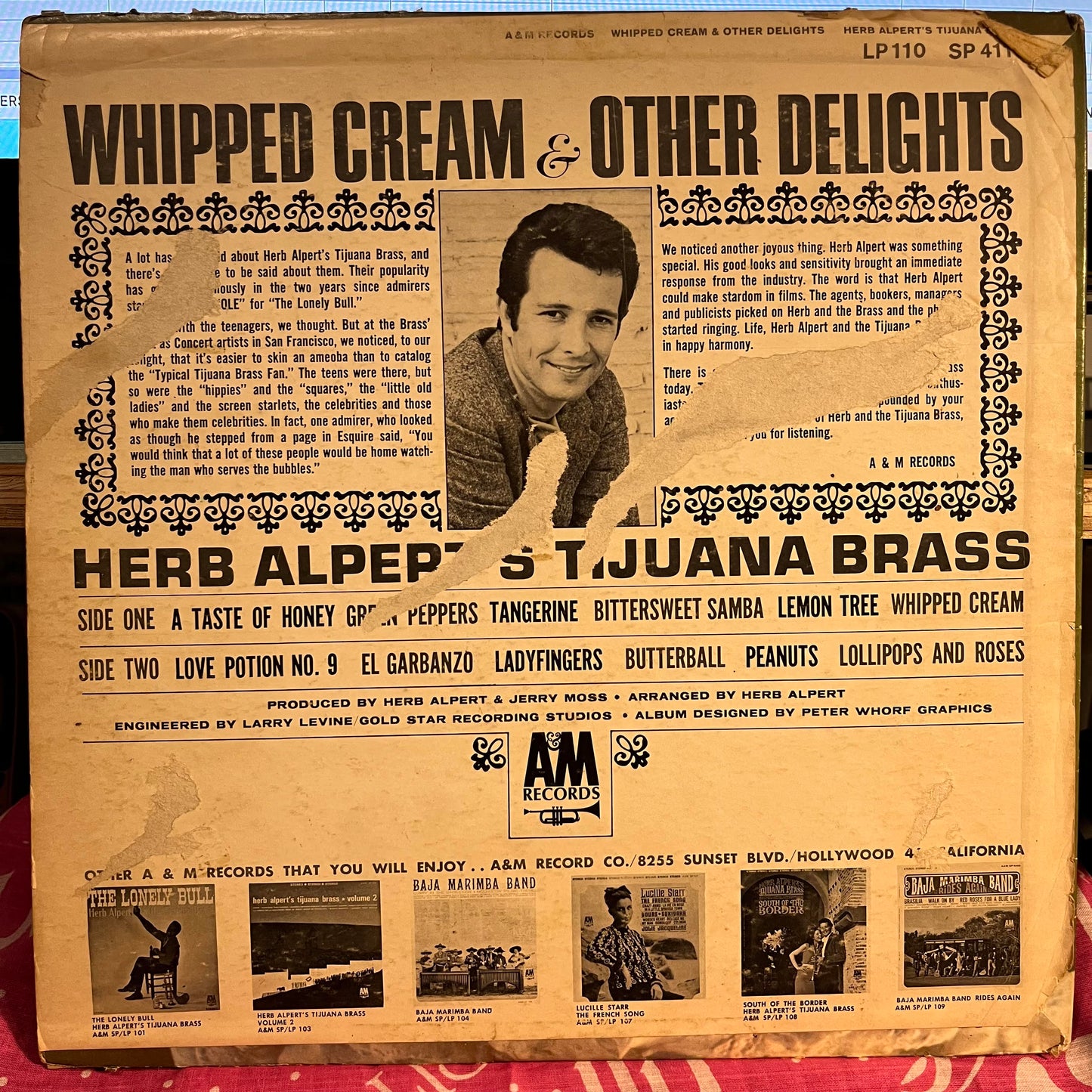 Herb Alpert & The Tijuana Brass - Whipped Cream & Other Delights | Very Good (VG) Very Good (VG) - JAZZ / USED *VERY GOOD*