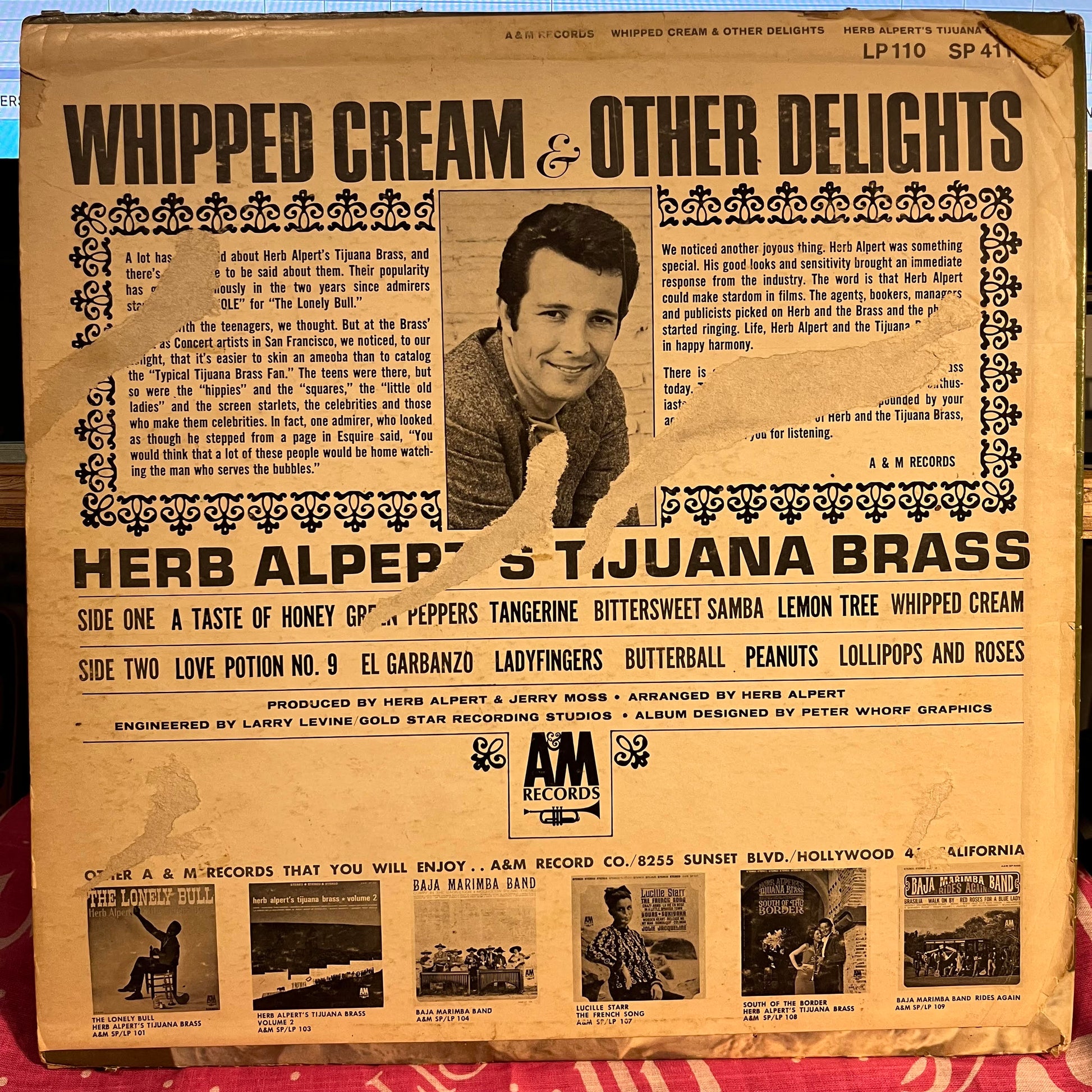 Herb Alpert & The Tijuana Brass - Whipped Cream & Other Delights | Very Good (VG) Very Good (VG) - JAZZ / USED *VERY GOOD*