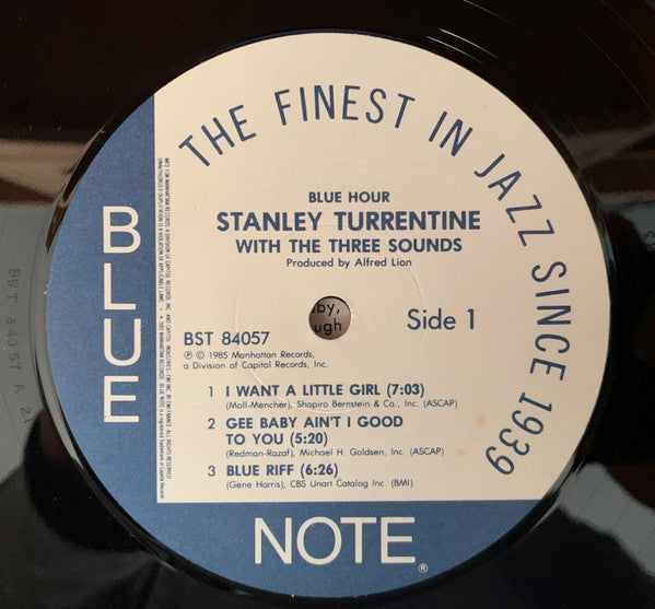 Stanley Turrentine With The Three Sounds - Blue Hour (VINYL LP) | Very Good (VG) Near Mint- (NM-) - JAZZ / USED *VERY GOOD*
