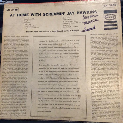 At Home With Screamin' Jay Hawkins (VINYL) | Very Good (VG) Good Plus (G+) - JAZZ / USED *VERY GOOD*