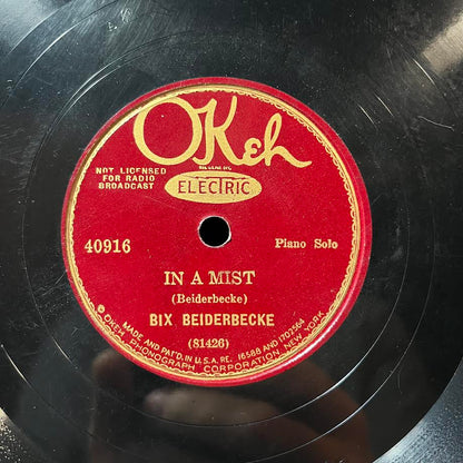 Bix Beiderbecke - In A Mist / Wringin' An' Twistin' (10" 78RPM) | Very Good (VG) Generic - JAZZ / USED *VERY GOOD*
