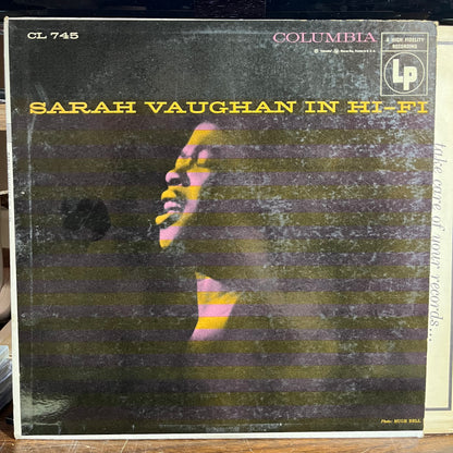 Sarah Vaughan In Hi-Fi (VINYL) | Very Good (VG) Excellent (EX) - JAZZ / USED *VERY GOOD*