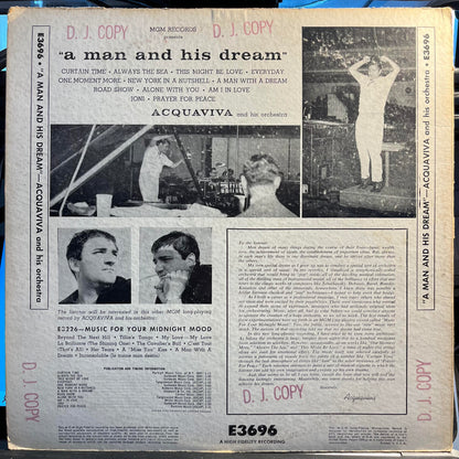 Acquaviva And His Orchestra - A Man And His Dream *PROMO* | Very Good (VG) Very Good (VG) - JAZZ / USED *VERY GOOD*