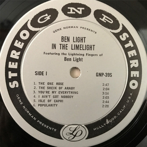 Ben Light - In The Limelight | Very Good (VG) Excellent (EX) - JAZZ / USED *VERY GOOD*