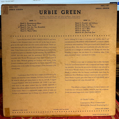 Urbie Green - Blues And Other Shades Of Green | Very Good (VG) Very Good (VG) - JAZZ / USED *VERY GOOD*