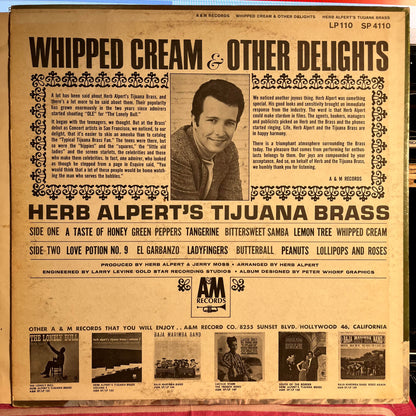 Herb Alpert & The Tijuana Brass - Whipped Cream & Other Delights *MONO* | Very Good (VG) Very Good (VG) - JAZZ / USED *VERY GOOD*
