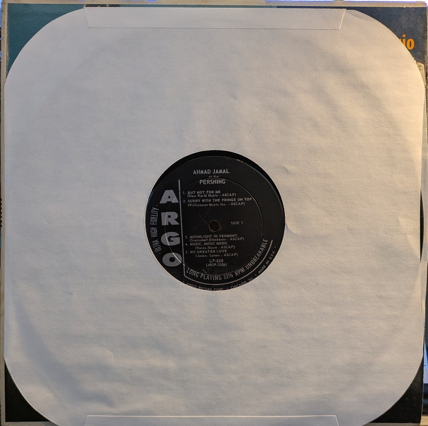 Ahmad Jamal Trio At The Pershing (But Not For Me) (VINYL) | Very Good (VG) Very Good Plus (VG+) - JAZZ / USED *VERY GOOD*