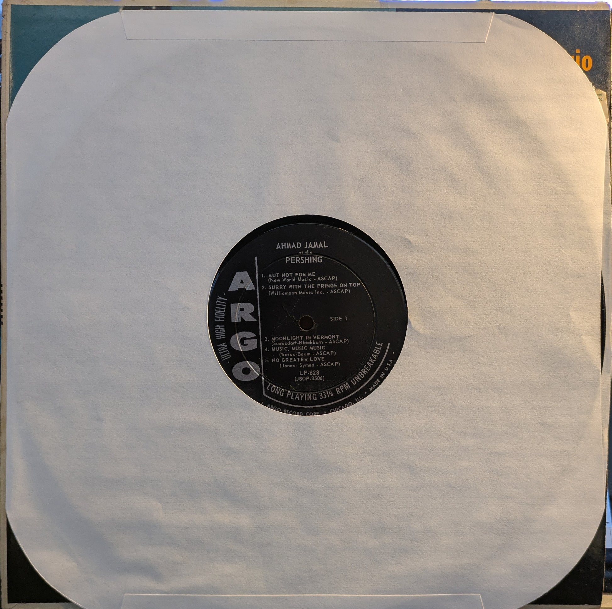 Ahmad Jamal Trio At The Pershing (But Not For Me) (VINYL) | Very Good (VG) Very Good Plus (VG+) - JAZZ / USED *VERY GOOD*