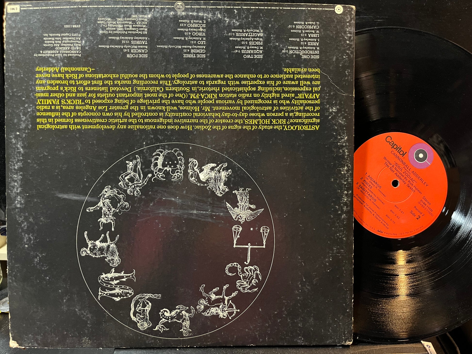 Cannonball Adderley - Soul Zodiac (VINYL 2xLP Capitol SVBB-11025 1972) | Very Good (VG) Very Good Plus (VG+) - JAZZ / USED *VERY GOOD*