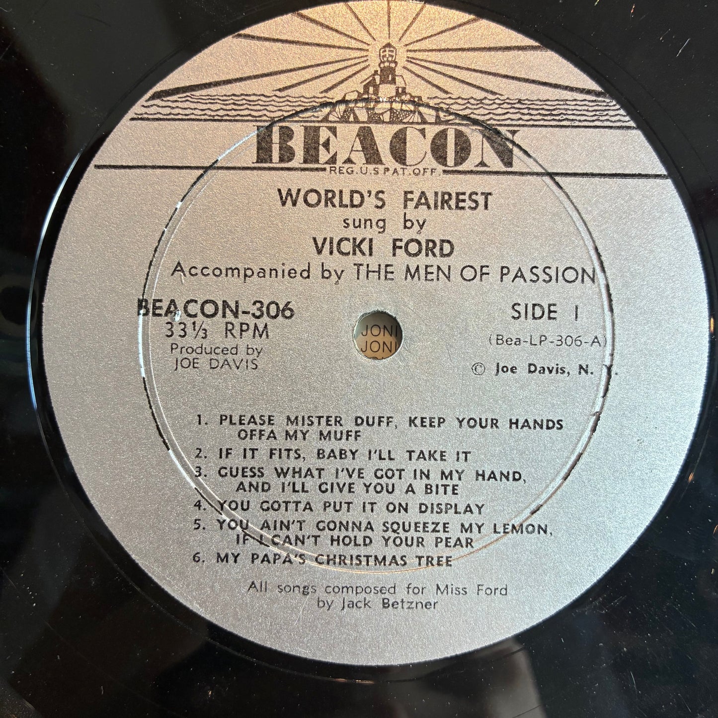 Vicki Ford - World's Fairest (VINYL) | Very Good (VG) Excellent (EX) - JAZZ / USED *VERY GOOD*