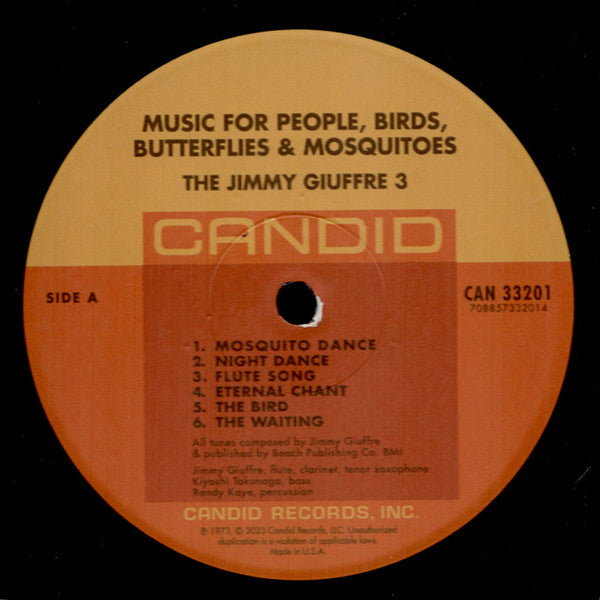 The Jimmy Giuffre Trio - Music For People, Birds, Butterflies & Mosquitoes | Mint (M) Mint (M) - JAZZ *SEALED*