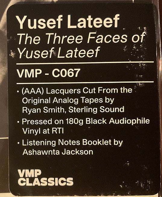 The Three Faces of Yusef Lateef | Mint (M) Mint (M) - JAZZ *VMP/AUDIOPHILE*