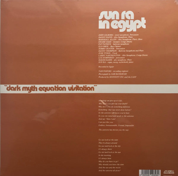 The Sun Ra Arkestra - Live In Egypt Vol. I (Nature's God) (Dark Myth Equation Visitation) | Mint (M) Mint (M) - JAZZ
