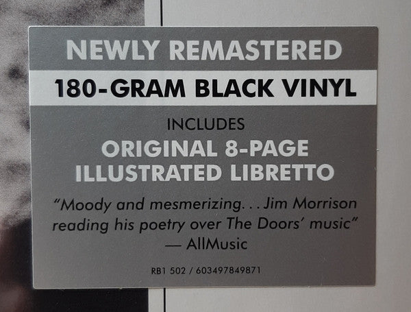 Jim Morrison, The Doors An American Prayer - Music By The Doors Elektra LP, Album, RE, RM, Gat Mint (M) Mint (M)