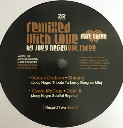 Remixed With Love By Joey Negro (Vol. Three) (Part Three) | Mint (M) Mint (M)