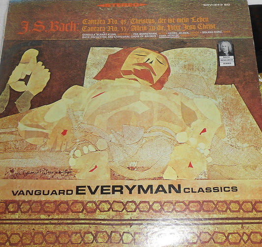 Johann Sebastian Bach, Hans Heintze Cantata No. 95, Cantata No. 33 Vanguard LP Near Mint (NM or M-) Very Good Plus (VG+)