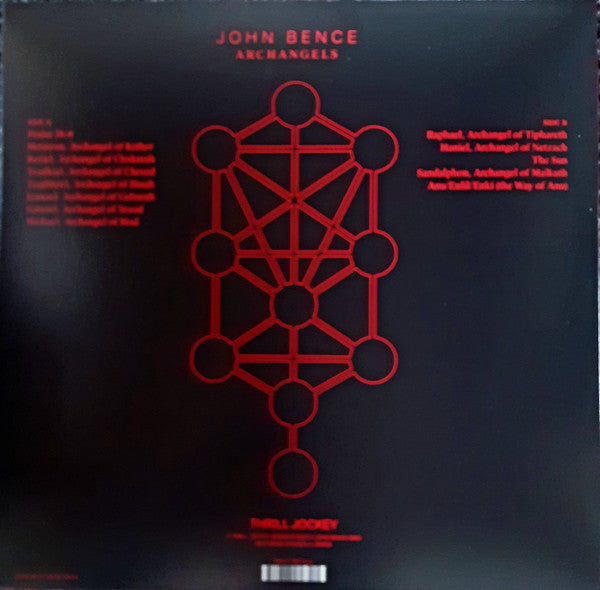 John Bence Archangels Thrill Jockey LP, Album, Ltd, Red Mint (M) Mint (M)