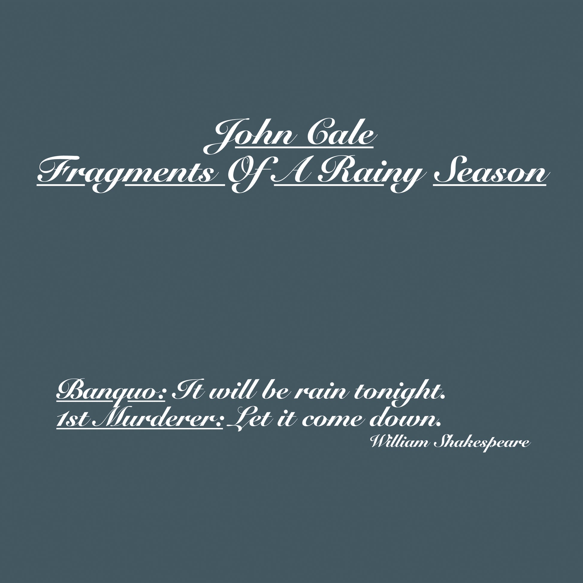 Fragments Of A Rainy Season | Mint (M) Mint (M) - ROCK *SEALED*