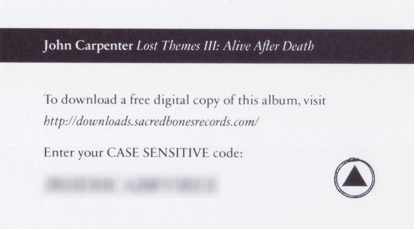 John Carpenter - Lost Themes III: Alive After Death | Mint (M) Mint (M) - SOUNDTRACK *COLOR*