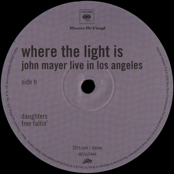 Where The Light Is: John Mayer Live In Los Angeles | Mint (M) Mint (M) - ALT/INDIE *SEALED*