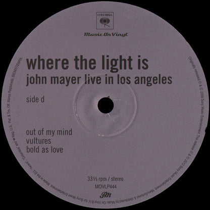 Where The Light Is: John Mayer Live In Los Angeles | Mint (M) Mint (M) - ALT/INDIE *SEALED*