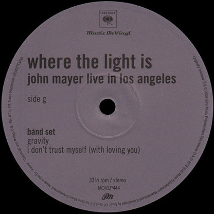Where The Light Is: John Mayer Live In Los Angeles | Mint (M) Mint (M) - ALT/INDIE *SEALED*