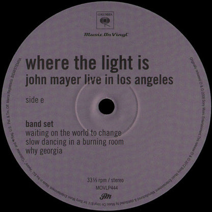 Where The Light Is: John Mayer Live In Los Angeles | Mint (M) Mint (M) - ALT/INDIE *SEALED*