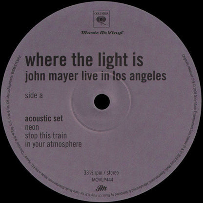 Where The Light Is: John Mayer Live In Los Angeles | Mint (M) Mint (M) - ALT/INDIE *SEALED*