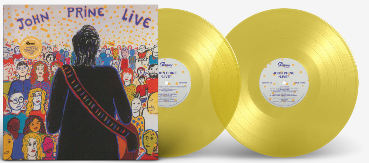John Prine - John Prine (Live)(YELLOW VINYL 2xLP Oh Boy OBR-005-LP) | NEW - FOLK *SEALED/COLOR*