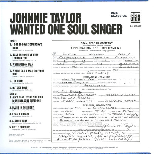 Wanted One Soul Singer | Mint (M) Mint (M) - FUNK *VMP*