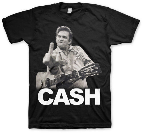 Johnny Cash - Johnny Cash - The Bird - T-Shirt - Large (Black) |