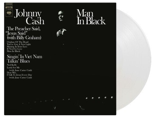 Johnny Cash Man In Black (Limited Edition, 180 Gram Crystal Clear Vinyl) [Import] LP Mint (M) Mint (M)