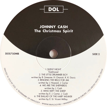 Johnny Cash The Christmas Spirit DOL LP, Album, RE, Red Mint (M) Mint (M)